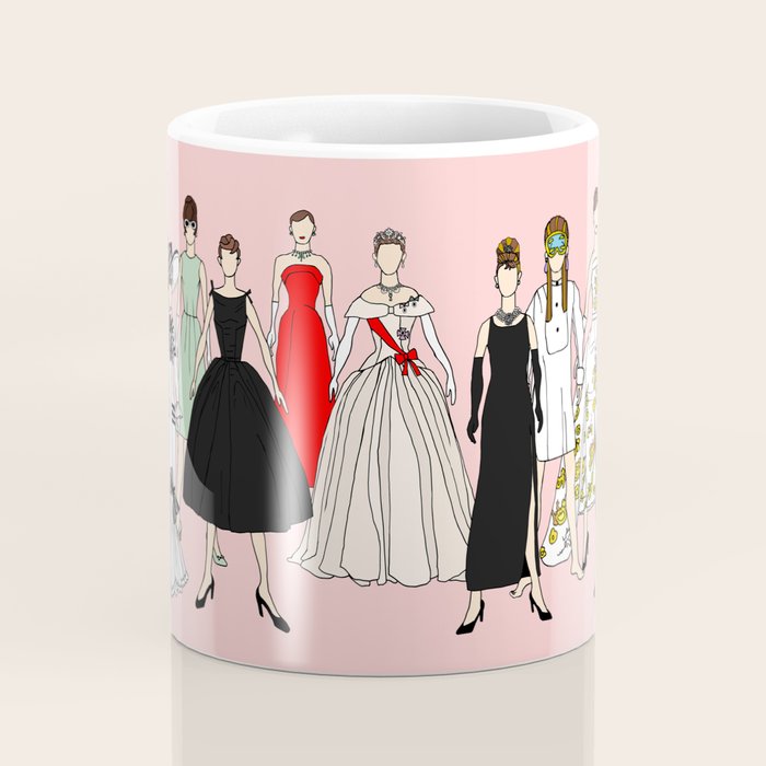 Think Pink Outfits Fashion Audrey Coffee Mug Gallery Image 4