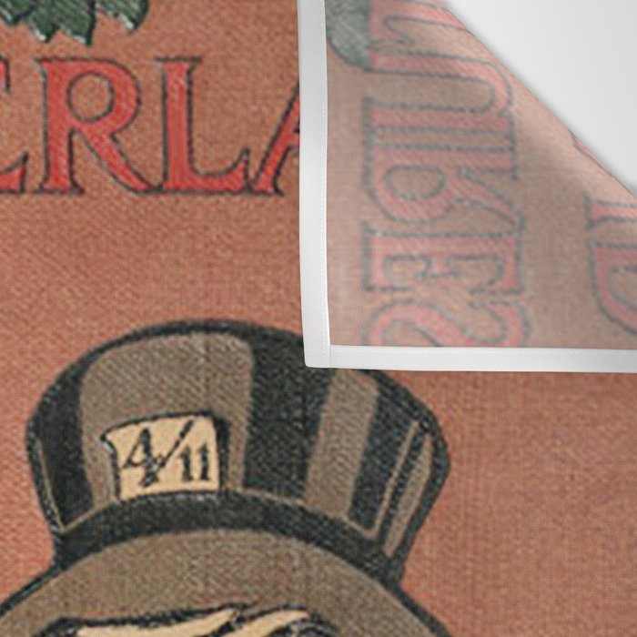 Vintage Alice's Adventures in Wonderland Book Cover Wall Tapestry Gallery Image 3