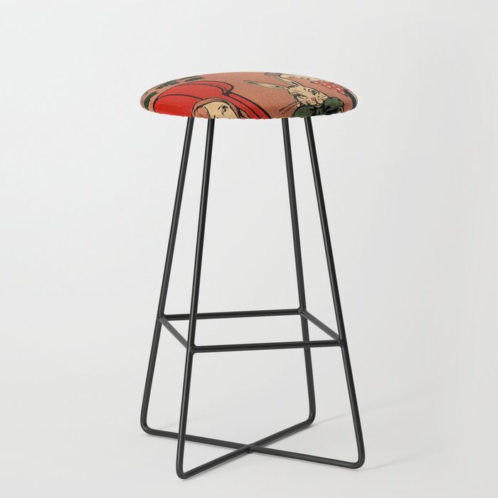 Vintage Alice's Adventures in Wonderland Book Cover Stool Gallery Image 1