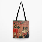 Vintage Alice's Adventures in Wonderland Book Cover Tote Bag Gallery Image 2