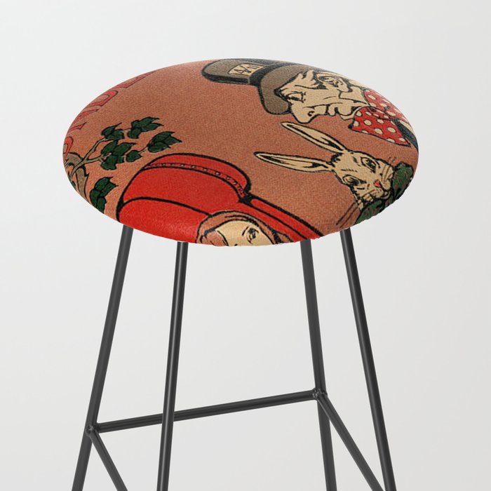 Vintage Alice's Adventures in Wonderland Book Cover Stool Gallery Image 2