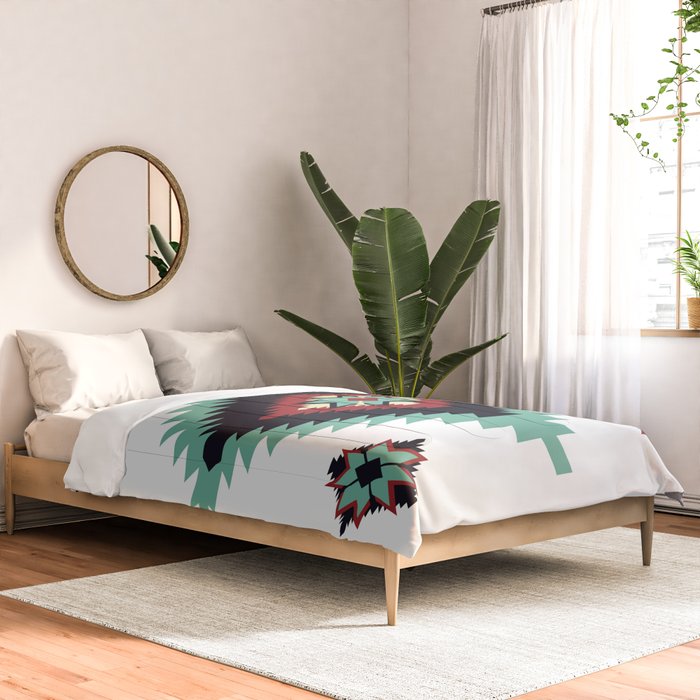 Southwest Santa Fe Geometric Tribal Indian Pattern Comforter Gallery Image 2