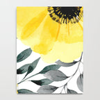 Big yellow watercolor flowers Notebook Gallery Image 4