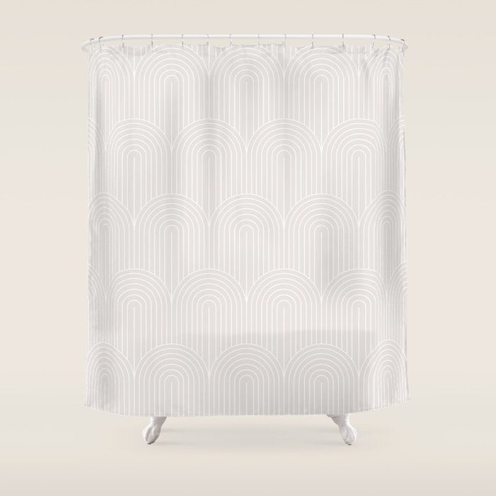 Art Deco Arch Pattern LXII Shower Curtain Gallery Image 1