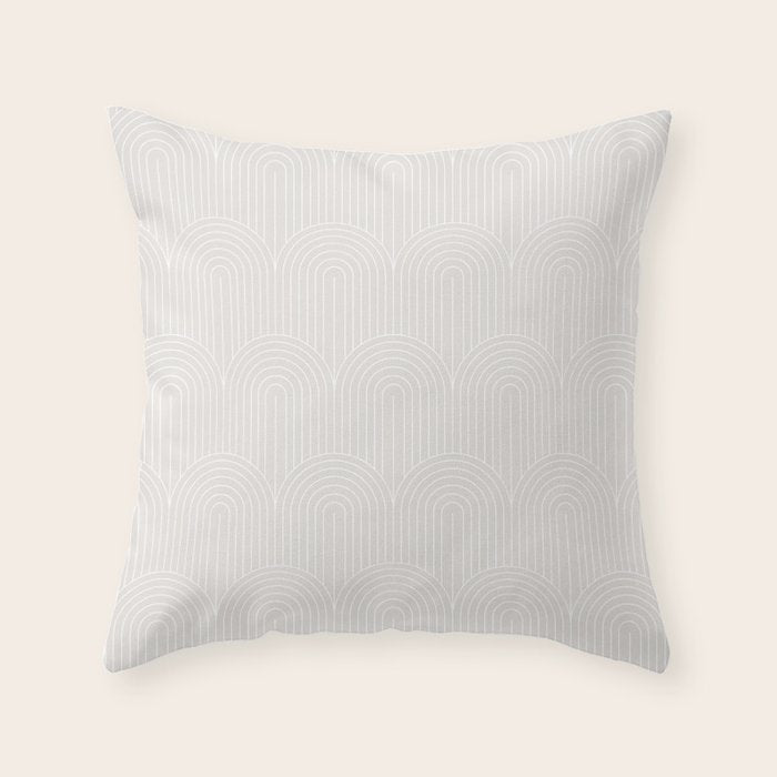 Art Deco Arch Pattern LXII Throw Pillow Gallery Image 6