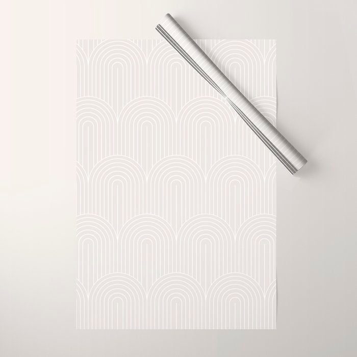 Art Deco Arch Pattern LXII Wrapping Paper Gallery Image 1