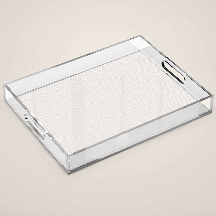 Art Deco Arch Pattern LXII Acrylic Tray Gallery Image 1