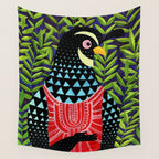 The quail prince has arrived Wall Tapestry Gallery Image 4