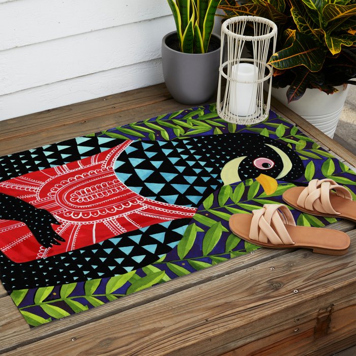 The quail prince has arrived Outdoor Rug Gallery Image 2