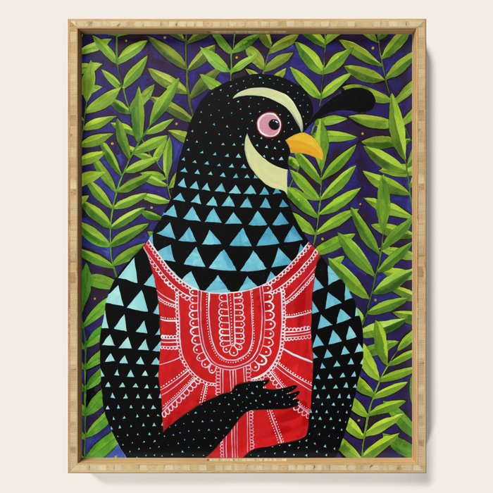 The quail prince has arrived Serving Tray Gallery Image 1