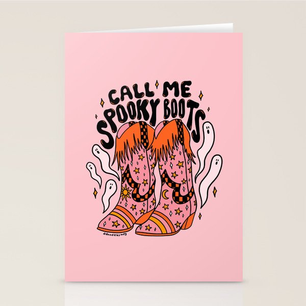 Spooky Boots Stationery Card Gallery Image 2