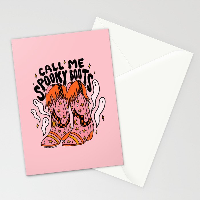 Spooky Boots Stationery Card Gallery Image 2