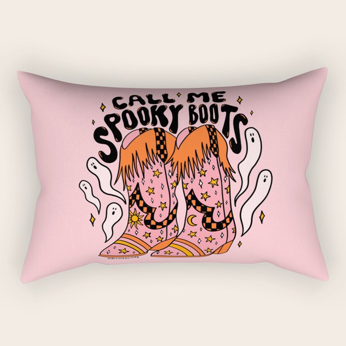 Spooky Boots Rectangular Pillow Gallery Image 2