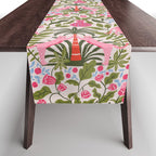 Modern Preppy Leopard Cat Jungle Oasis Table Runner Gallery Image 1