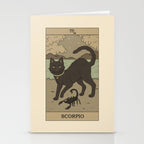 Scorpio Cat Stationery Card Gallery Image 2