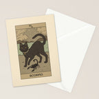 Scorpio Cat Stationery Card Gallery Image 2