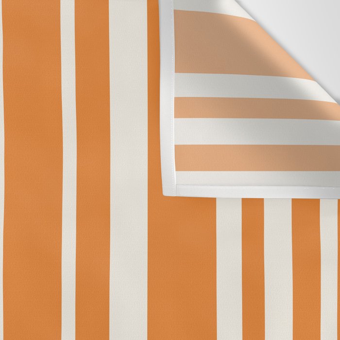 Classic Stripes XLVI - Retro Orange Wall Tapestry Gallery Image 3