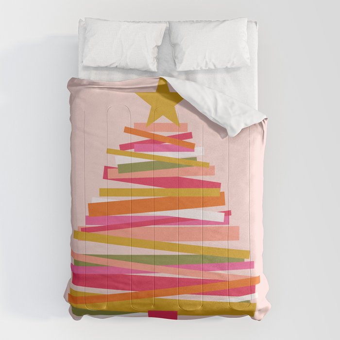 Ribbon Christmas Tree - candy Comforter Gallery Image 6