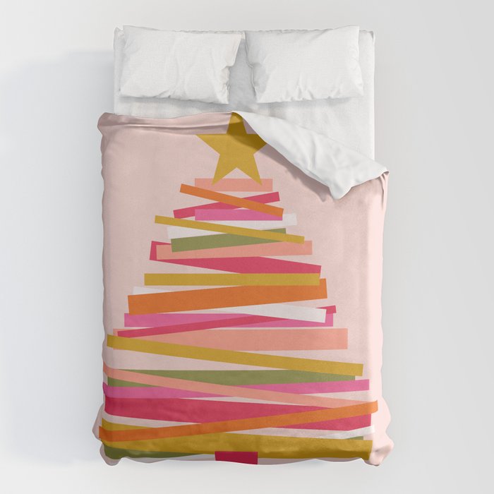 Ribbon Christmas Tree - candy Duvet Cover Gallery Image 6