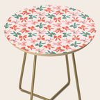 Playful Scattered Coquette Bows Festive Green Red and Pink Side Table Gallery Image 2