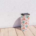 Playful Scattered Coquette Bows Festive Green Red and Pink Travel Mug Gallery Image 4