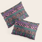 Mangatsika Mountain Stripe - Peach, Teal, Purple Pillow Sham Gallery Image 3