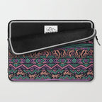Mangatsika Mountain Stripe - Peach, Teal, Purple Laptop Sleeve Gallery Image 2