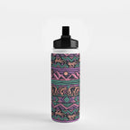 Mangatsika Mountain Stripe - Peach, Teal, Purple Water Bottle Gallery Image 2