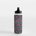 Mangatsika Mountain Stripe - Peach, Teal, Purple Water Bottle Gallery Image 3