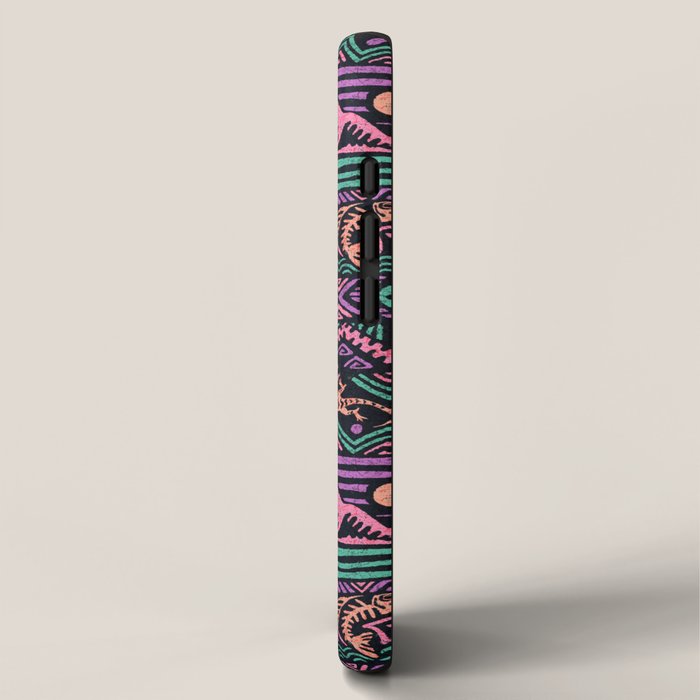 Mangatsika Mountain Stripe - Peach, Teal, Purple iPhone Case Gallery Image 2