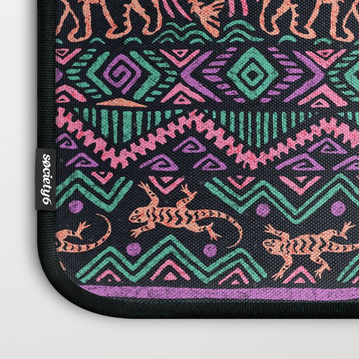 Mangatsika Mountain Stripe - Peach, Teal, Purple Laptop Sleeve Gallery Image 3
