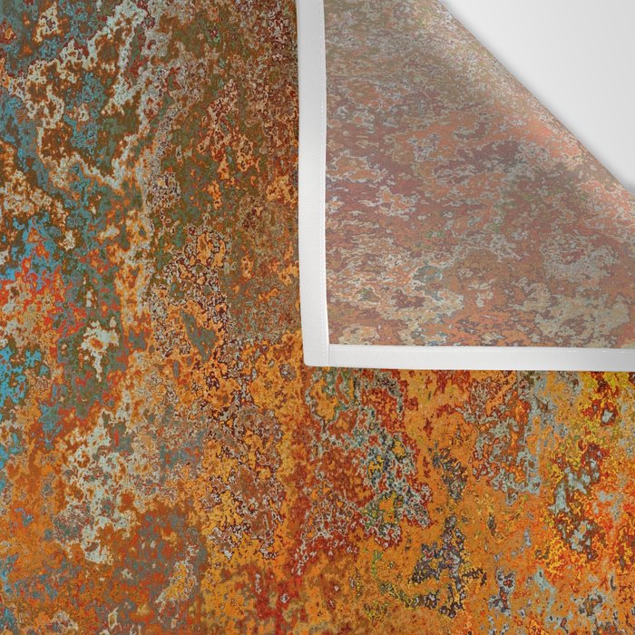 Vintage Rust, Copper and Blue Wall Tapestry Gallery Image 3