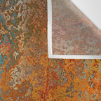 Vintage Rust, Copper and Blue Wall Tapestry Gallery Image 3