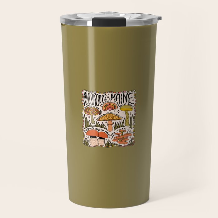 Mushrooms of Maine Travel Mug Gallery Image 1