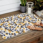 Mediterranean orange branch Outdoor Rug Gallery Image 2