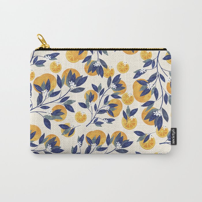Mediterranean orange branch Carry All Pouch Gallery Image 1