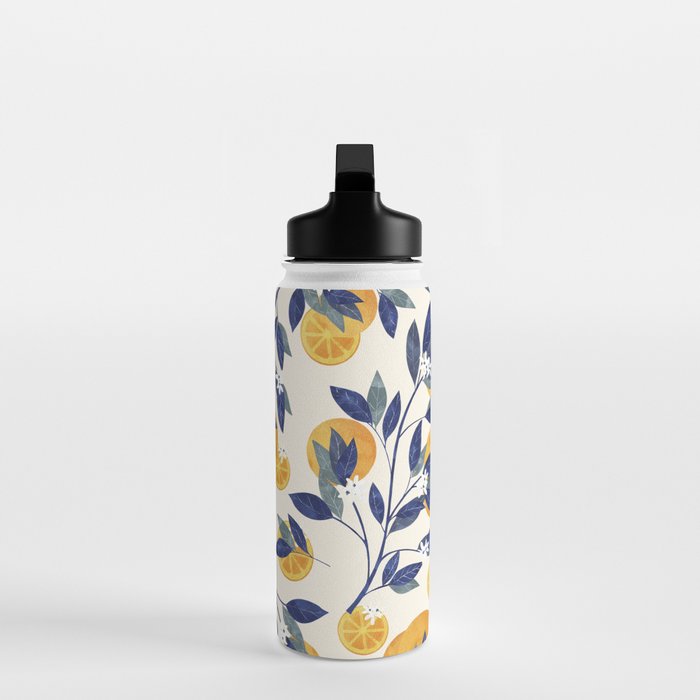 Mediterranean orange branch Water Bottle Gallery Image 3