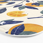 Mediterranean orange branch Bath Mat Gallery Image 3