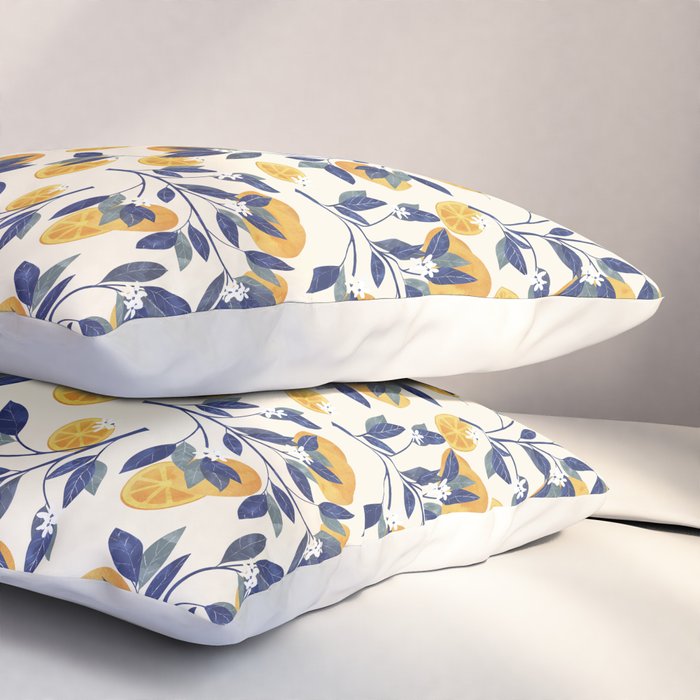 Mediterranean orange branch Pillow Sham Gallery Image 3