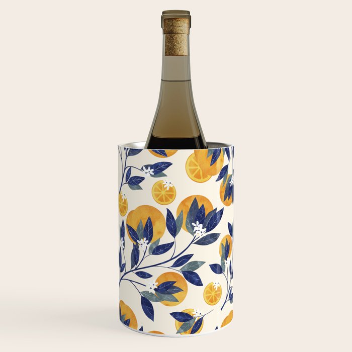 Mediterranean orange branch Wine Chiller Gallery Image 2