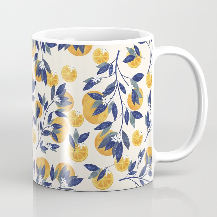 Mediterranean orange branch Coffee Mug Gallery Image 1