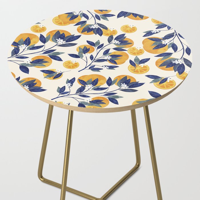 Mediterranean orange branch Side Table Gallery Image 2