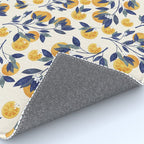 Mediterranean orange branch Rug Gallery Image 4