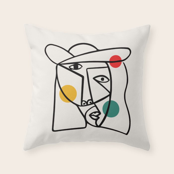 The Dream II | Pablo Picasso - Le Reve Throw Pillow Gallery Image 6