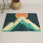 Ablaze on cold mountain Rug Gallery Image 1