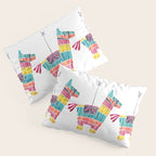 Mexican Donkey PinÌata - CMYK Palette Pillow Sham Gallery Image 3