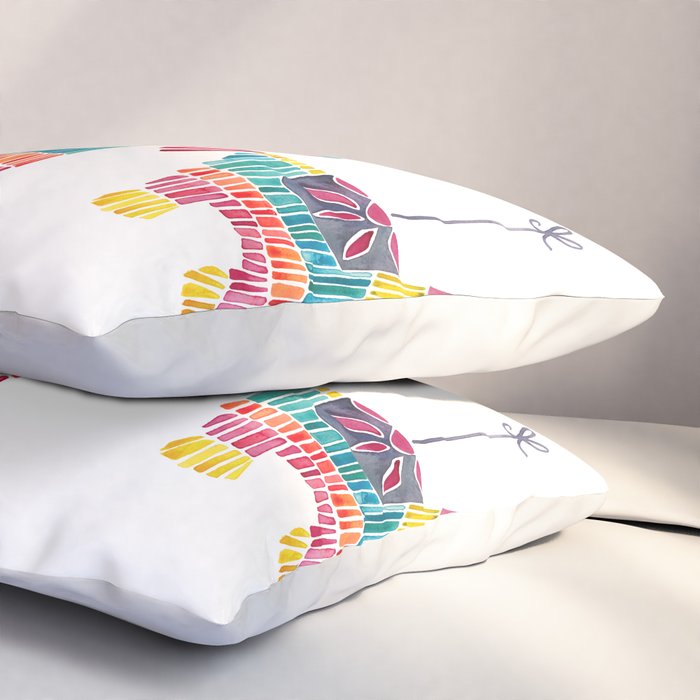 Mexican Donkey PinÌata - CMYK Palette Pillow Sham Gallery Image 3