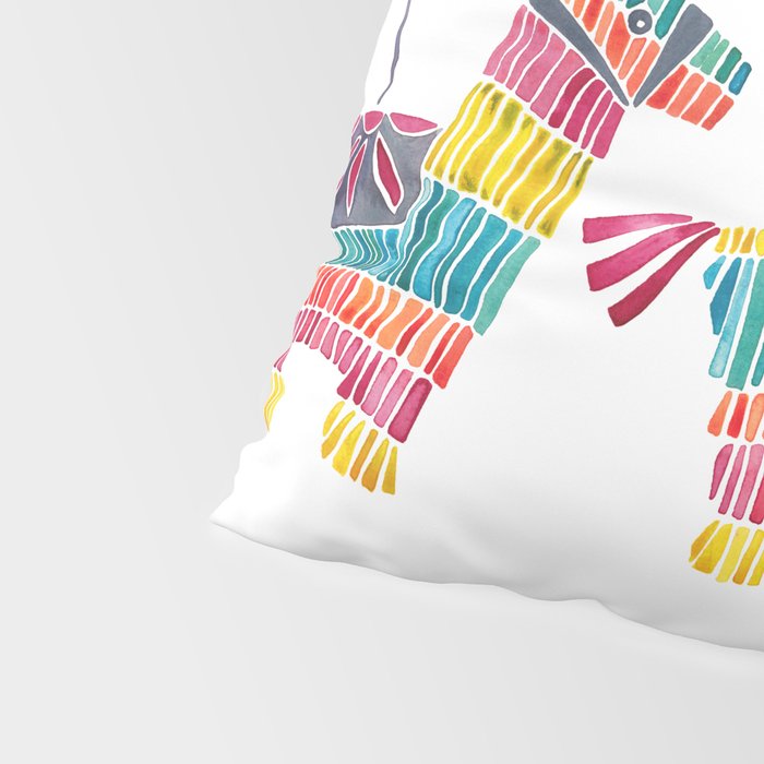 Mexican Donkey PinÌata - CMYK Palette Pillow Sham Gallery Image 4