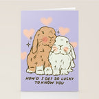 Bunny Lovers Stationery Card Gallery Image 2
