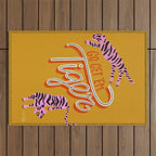 Go Get 'Em Tiger - Yellow Palette Outdoor Rug Gallery Image 1